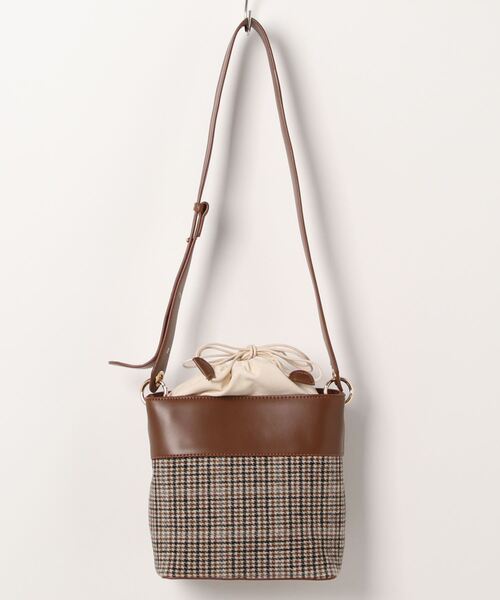 flower（フラワー）の「チェックショルダーバッグ（ショルダーバッグ・レディース・ベージュ・FREE）」の10枚目の写真