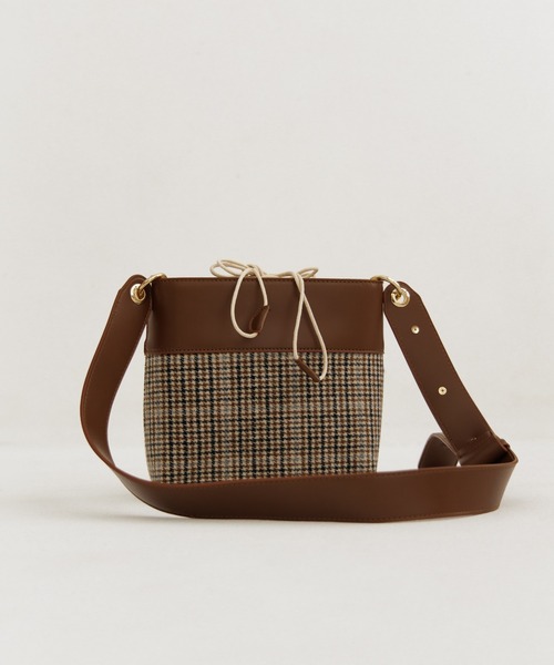 flower（フラワー）の「チェックショルダーバッグ（ショルダーバッグ・レディース・ベージュ・FREE）」の21枚目の写真