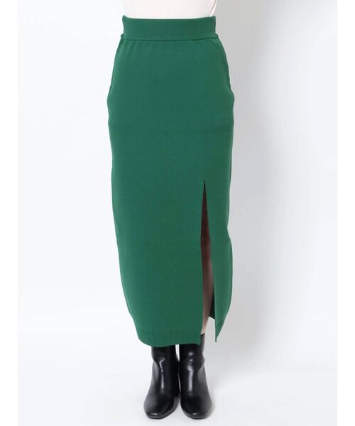 EVRIS（エヴリス）の「ディープスリットニットスカート（スカート・レディース・ブラック/ブラウン/グリーン・FREE）」の17枚目の写真