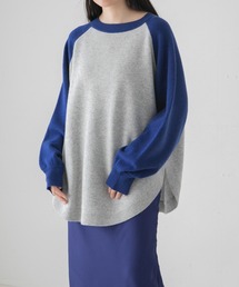 Wカシミヤラウンドプルオーバー 294796