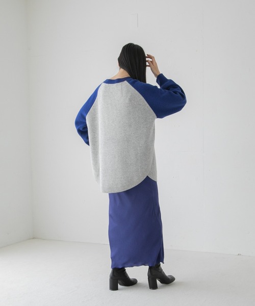 yuw（ユウ）の「Ｗカシミヤラウンドプルオーバー　294796（ニット/セーター・レディース・ブラウン/レッド/ブルー/ブラック系その他・FREE）」の20枚目の写真