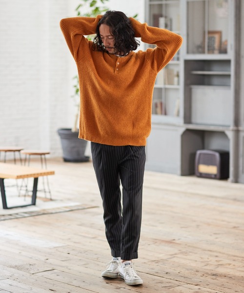 CAMBIO（カンビオ）の「mp10351-Pin Stripe Tight Tapered Roll Up Pants パンツ（その他パンツ・メンズ・ブラック・S/M/L）」の8枚目の写真