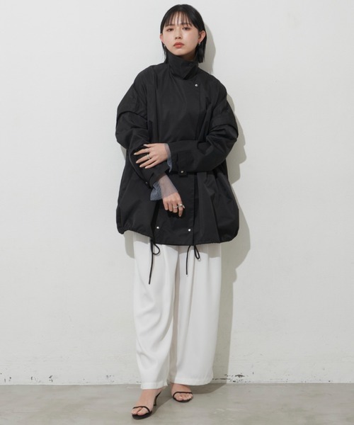 Aunt Marie's（アントマリーズ）の「2WAYケープラインコート / 袖取り外し可能（その他アウター・レディース・ブラック/アイボリー/カーキ・FREE）」の12枚目の写真