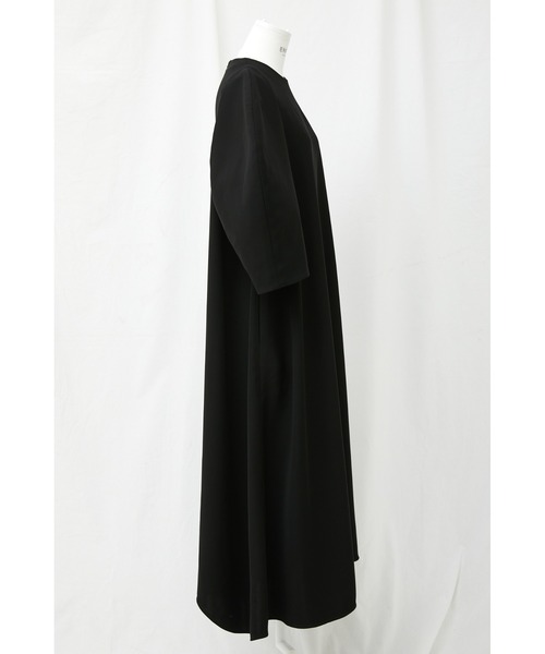 ENFOLD(エンフォルド)の「PEツイル アシンメフレアDRESS(ワンピース・レディース・ブラック・36)」の2枚目の写真