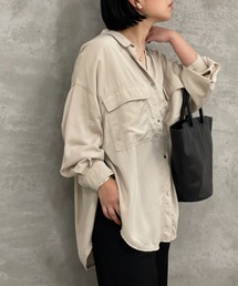 BEARDSLEY | 《FRIPIER》サイドスリットシャツ/テンセル(シャツ/ブラウス)