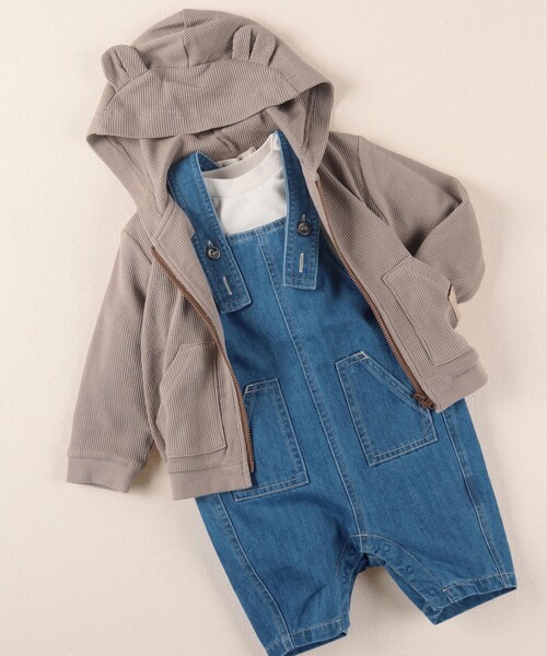 BRANSHES（ブランシェス）の「ベビーサロペット（サロペット/オーバーオール・キッズ・ネイビー/ブルー・80/70）」の13枚目の写真