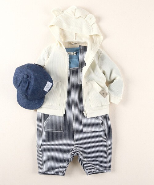 BRANSHES（ブランシェス）の「ベビーサロペット（サロペット/オーバーオール・キッズ・ネイビー/ブルー・80/70）」の20枚目の写真