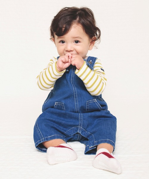 BRANSHES（ブランシェス）の「ベビーサロペット（サロペット/オーバーオール・キッズ・ネイビー/ブルー・80/70）」の3枚目の写真