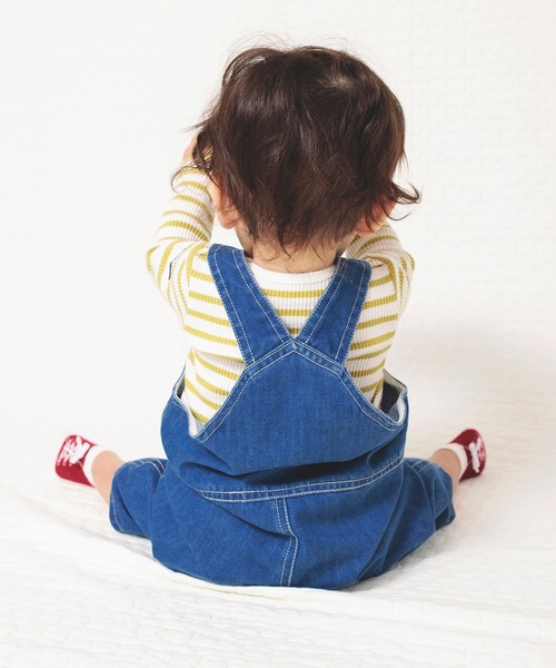 BRANSHES（ブランシェス）の「ベビーサロペット（サロペット/オーバーオール・キッズ・ネイビー/ブルー・80/70）」の5枚目の写真