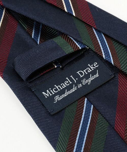 DRAKE'S（ドレイクス）の「Drake’s / ジャカード ストライプ ネクタイ（ネクタイ・メンズ・ワイン/ネイビー・ONE SIZE）」の7枚目の写真