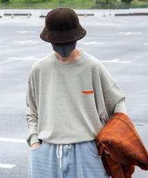 Perushu | ルーズヴィンテージ加工ワンポイントロンT(Tシャツ/カットソー)
