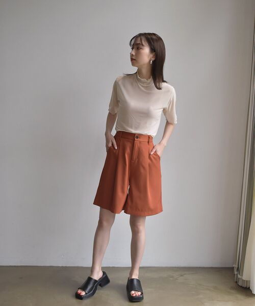 RETRO GIRL（レトロガール）の「タックショートPT（その他パンツ・レディース・ブラック/オレンジ/ナチュラル・FREE）」の12枚目の写真