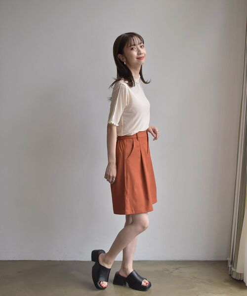 RETRO GIRL（レトロガール）の「タックショートPT（その他パンツ・レディース・ブラック/オレンジ/ナチュラル・FREE）」の10枚目の写真