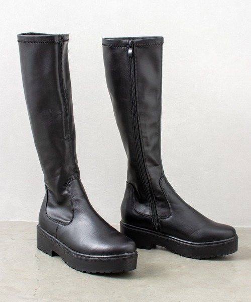 SpRay（スプレイ）の「ロングブーツ（ブーツ・レディース・ブラック/ダークブラウン・MEDIUM/LARGE/X-LARGE）」の4枚目の写真