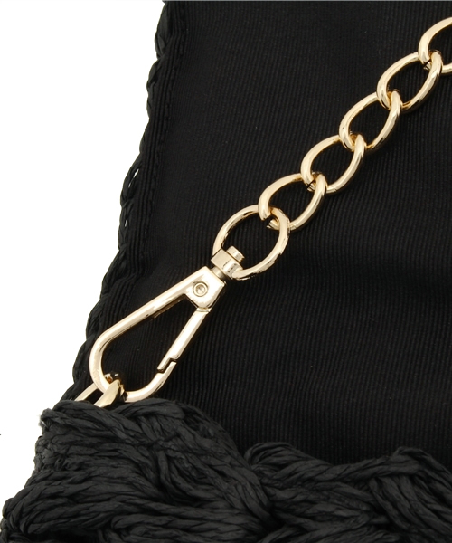 SHIPS for women（シップスフォーウィメン）の「★★【Steady.6月号掲載】 2WAY チェーン ショルダーバッグ（ショルダーバッグ・レディース・ブラック/ナチュラル・ONE SIZE）」の8枚目の写真