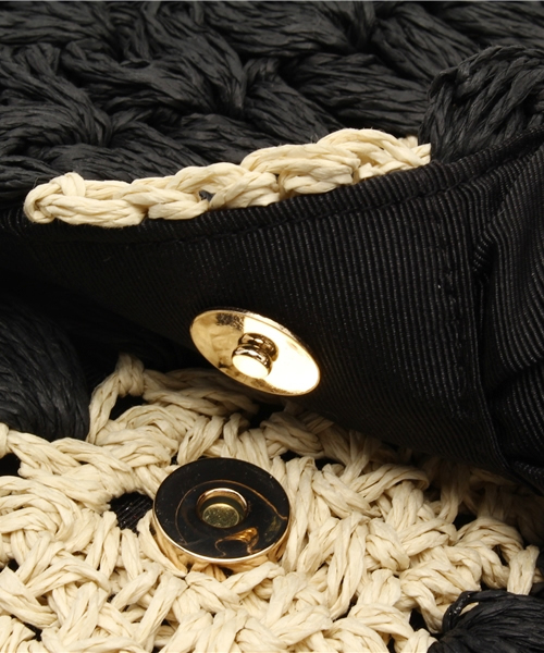 SHIPS for women（シップスフォーウィメン）の「★★【Steady.6月号掲載】 2WAY チェーン ショルダーバッグ（ショルダーバッグ・レディース・ブラック/ナチュラル・ONE SIZE）」の7枚目の写真