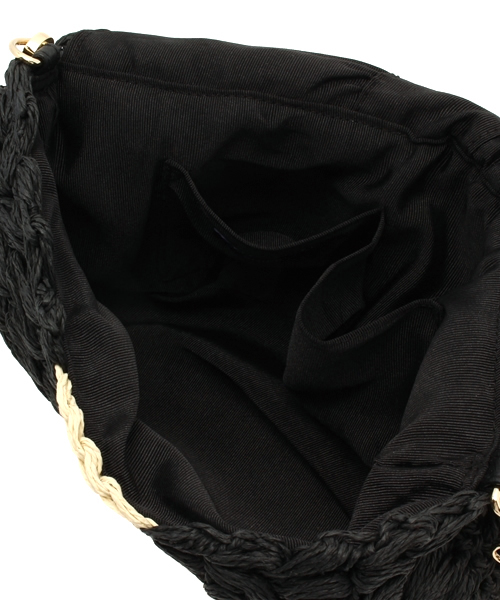 SHIPS for women（シップスフォーウィメン）の「★★【Steady.6月号掲載】 2WAY チェーン ショルダーバッグ（ショルダーバッグ・レディース・ブラック/ナチュラル・ONE SIZE）」の3枚目の写真