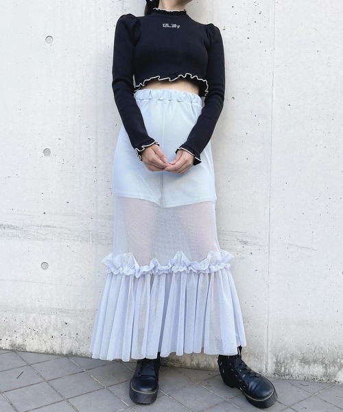 lilLilly リルリリー　2wayアニバーサリーロングスカート　WHITE skirt | lilLilly official webstore