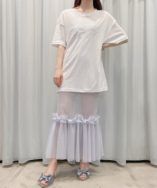 lilLilly リルリリー　2wayアニバーサリーロングスカート　WHITE skirt | lilLilly official webstore