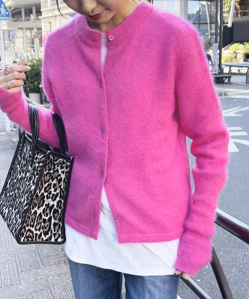 Spick & Span（スピックアンドスパン）の「【MEYAME/メヤメ】FLUFFY PULLOVER（ニット/セーター・レディース・ホワイト/ピンク・FREE）」の16枚目の写真