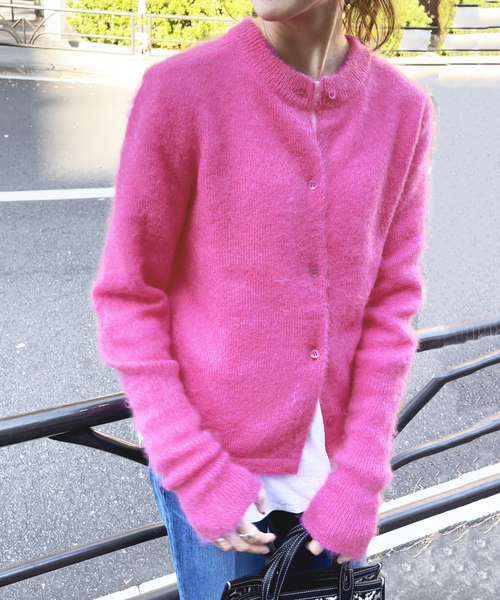 Spick & Span（スピックアンドスパン）の「【MEYAME/メヤメ】FLUFFY PULLOVER（ニット/セーター・レディース・ホワイト/ピンク・FREE）」の14枚目の写真