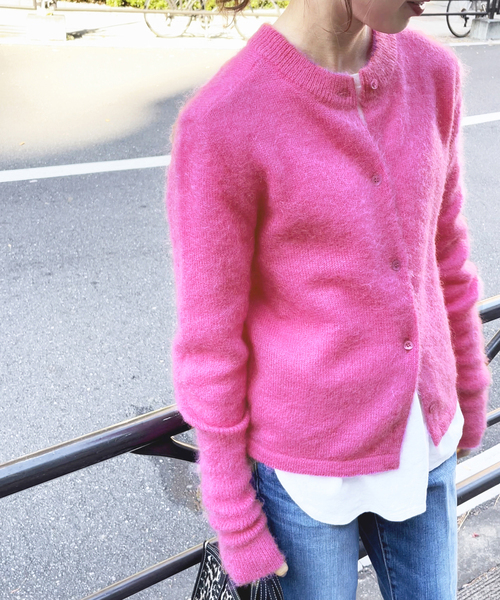 Spick & Span（スピックアンドスパン）の「【MEYAME/メヤメ】FLUFFY PULLOVER（ニット/セーター・レディース・ホワイト/ピンク・FREE）」の10枚目の写真
