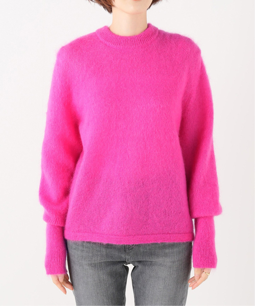 Spick & Span（スピックアンドスパン）の「【MEYAME/メヤメ】FLUFFY PULLOVER（ニット/セーター・レディース・ホワイト/ピンク・FREE）」の17枚目の写真