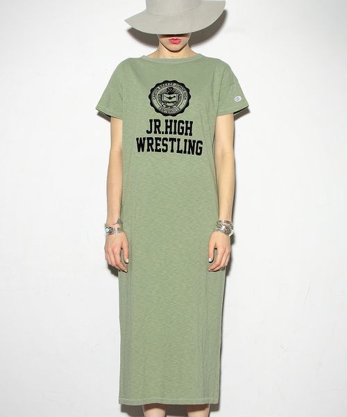 Champion（チャンピオン）の「Another Edition×Championマキシワンピース/BC AE×Champion MAXI OP（ワンピース・レディース・グレー/ケリー/ネイビー・フリー）」の2枚目の写真