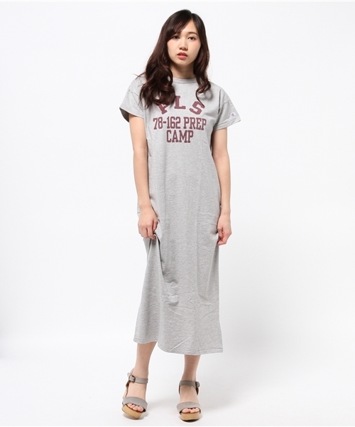 Champion（チャンピオン）の「Another Edition×Championマキシワンピース/BC AE×Champion MAXI OP（ワンピース・レディース・グレー/ケリー/ネイビー・フリー）」の4枚目の写真