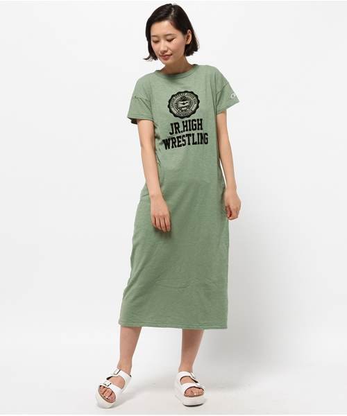 Champion（チャンピオン）の「Another Edition×Championマキシワンピース/BC AE×Champion MAXI OP（ワンピース・レディース・グレー/ケリー/ネイビー・フリー）」の5枚目の写真