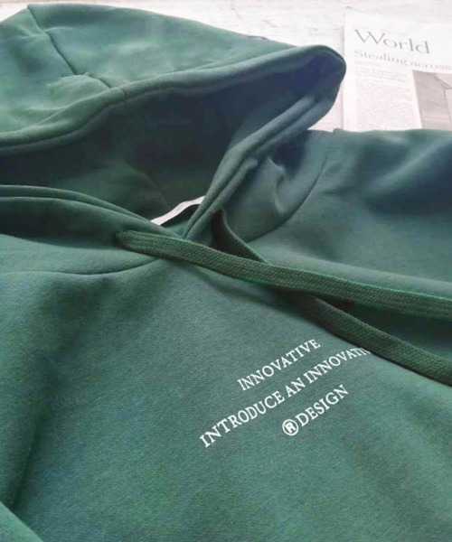 Dalfwin(ダールフィン)の「2023AW 秋冬新作 韓国ファッション スウェット フーディ レディース INNOVATIVE配色フーディー パーカー ビッグシルエット オーバーサイズ 男女兼用 ペア(パーカー・レディース・ブラウン/グリーン/ブラック・FREE)」の16枚目の写真