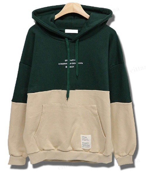 Dalfwin(ダールフィン)の「2023AW 秋冬新作 韓国ファッション スウェット フーディ レディース INNOVATIVE配色フーディー パーカー ビッグシルエット オーバーサイズ 男女兼用 ペア(パーカー・レディース・ブラウン/グリーン/ブラック・FREE)」の22枚目の写真