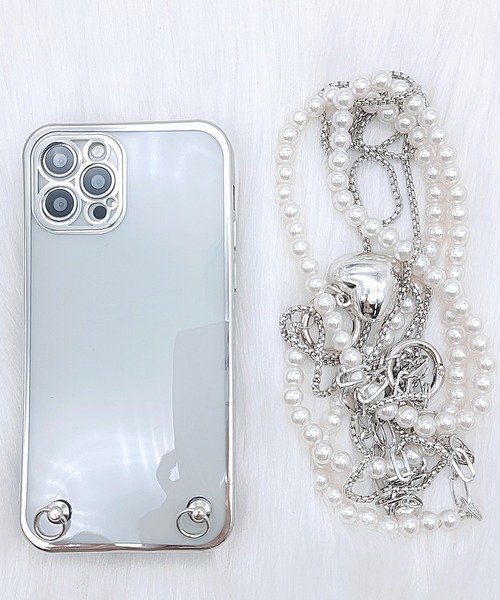 メゾンドフルール チェーンストラップ付きiphoneケース chainstrap-iPhonecase-