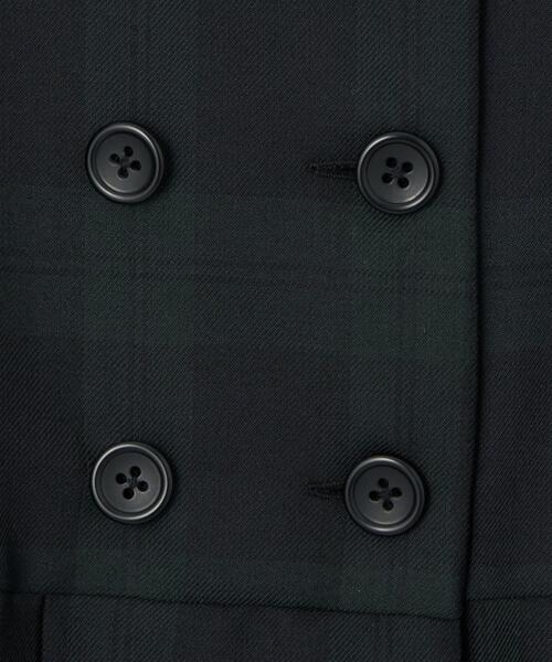 green label relaxing(グリーンレーベルリラクシング)の「T/W ブラックウォッチ ジャンパースカート(ワンピース・キッズ・ダークグリーン・110cm/120cm/130cm)」の9枚目の写真