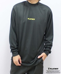 PLAYBOY鹿の子モックネック長袖
