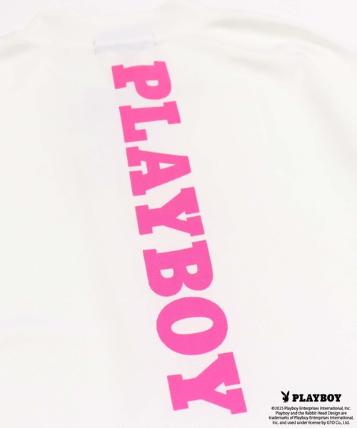 PLAYBOY（プレイボーイ）の「PLAYBOY鹿の子モックネック長袖（Tシャツ/カットソー・メンズ・ブラック/ホワイト/チャコール・M/L/XL）」の14枚目の写真