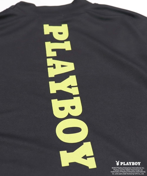 PLAYBOY（プレイボーイ）の「PLAYBOY鹿の子モックネック長袖（Tシャツ/カットソー・メンズ・ブラック/ホワイト/チャコール・M/L/XL）」の17枚目の写真