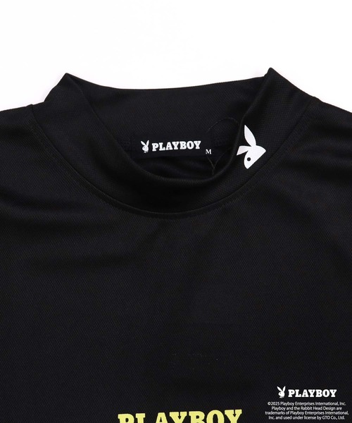 PLAYBOY（プレイボーイ）の「PLAYBOY鹿の子モックネック長袖（Tシャツ/カットソー・メンズ・ブラック/ホワイト/チャコール・M/L/XL）」の22枚目の写真