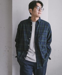 URBAN RESEARCH DOORS | ブラックウォッチレギュラーカラーシャツ(シャツ/ブラウス)
