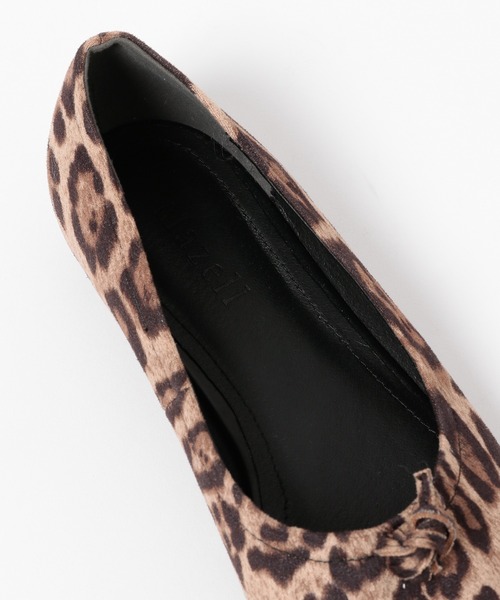 Mazell（マゼル）の「Mazell  / 結びスクエアフラット（バレエシューズ・レディース・ブラック/レオパード/ベージュ系・37/39/38/36/35）」の5枚目の写真