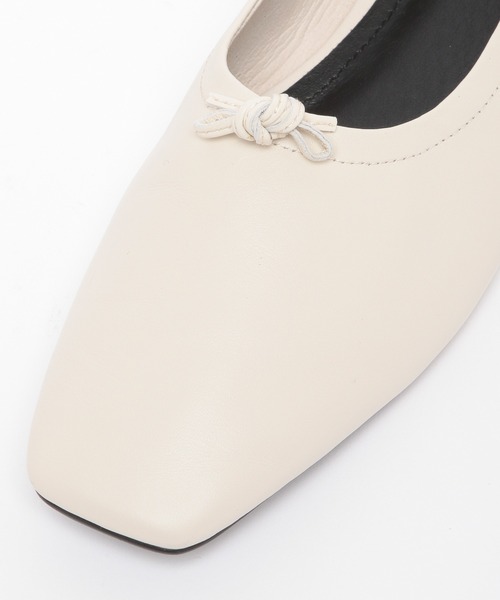 Mazell（マゼル）の「Mazell  / 結びスクエアフラット（バレエシューズ・レディース・ブラック/レオパード/ベージュ系・37/39/38/36/35）」の8枚目の写真