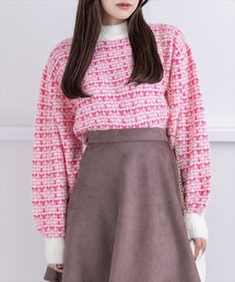 clear | ツイードプルオーバーニット/トップス≪2022AW新作≫(ニット/セーター)