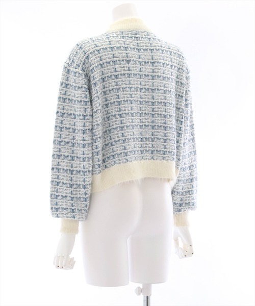 clear（クリア）の「フェザーツイードプルオーバーニットトップス（ニット/セーター・レディース・ピンク/イエロー/ブルー/ブラック・F）」の11枚目の写真