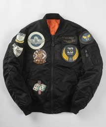 AVIREX（アヴィレックス）の「【AVIREX/アビレックス】MA-1 TOP GUN / レザーワッペン フライトジャケット/ビッグシルエット（MA-1）」