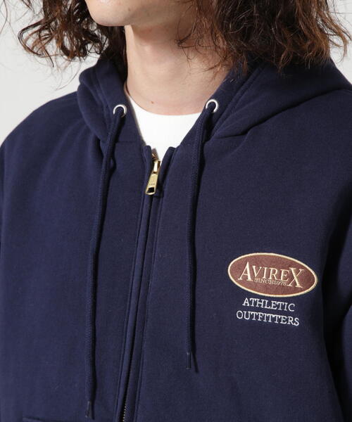 RUSSELL ATHLETIC ネイビー ジップアップパーカー　ラッセル 中古・古着通販】RUSSELL ATHLETIC (ラッセルアスレチック) ジップ