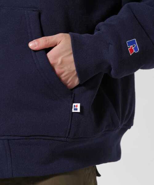 Russell Athletic（ラッセルアスレティック）の「【RUSSELL ATHLETIC × AVIREX】ZIP UP PARKA / ジップ アップ パーカー（パーカー・メンズ・モカ/ネイビー/グリーン系その他3・M/L/XL）」の15枚目の写真