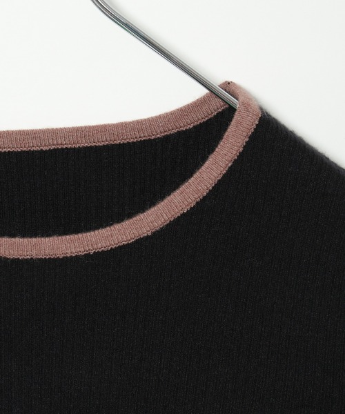 LBC（エルビーシー）の「【ZOZO限定】袖ジャカードリブニット（ニット/セーター・レディース・オフホワイト/ブラック・M/L）」の12枚目の写真