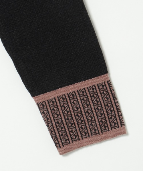 LBC（エルビーシー）の「【ZOZO限定】袖ジャカードリブニット（ニット/セーター・レディース・オフホワイト/ブラック・M/L）」の13枚目の写真