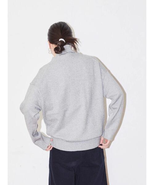 AMERICAN HOLIC（アメリカンホリック）の「SET Vネックニットプルオーバー+リブタートル（ニット/セーター・レディース・グレー系その他/ブラウン・M/L）」の9枚目の写真