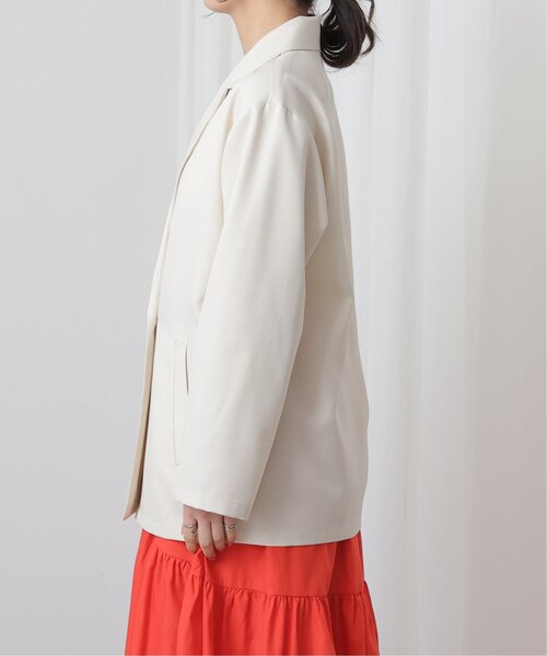 frames RAY CASSIN（フレームスレイカズン）の「リネンライクオーバージャケット（テーラードジャケット・レディース・ブラック/キナリ/グレイッシュベージュ・FREE）」の22枚目の写真